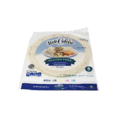 liveGfree Plain Gluten Free Wraps