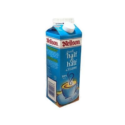 Neilson 10 Milk Fat Fresh Half Half Cream Carton 1000 Ml Instacart