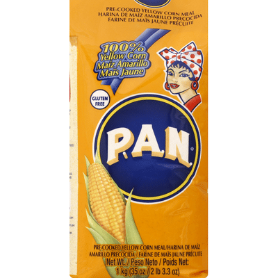 P.a.n. Corn Meal, Yellow, Pre-Cooked