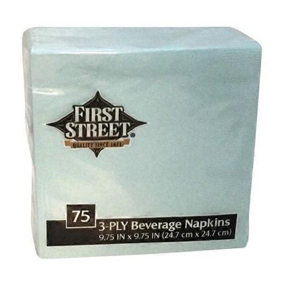 First Street Fs/Artstyle Pastel Blue Napkin 3 Ply 10x10