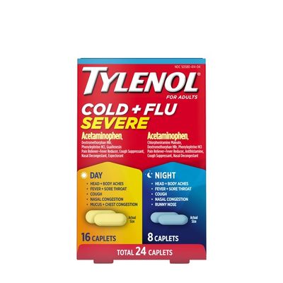 Tylenol Cold + Flu Severe Day/Night Caplets