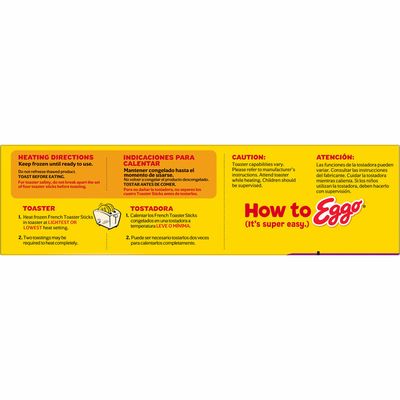 Eggo Frozen French Toast Sticks, Frozen Breakfast, All Day Kids Snacks, Cinnamon