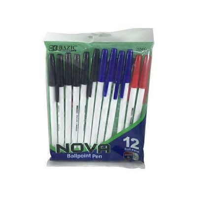 Bazic Assorted Color Stick Pens