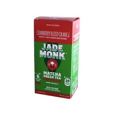 Jade Monk Matcha Green Tea Powder, Cranberry Blood Orange