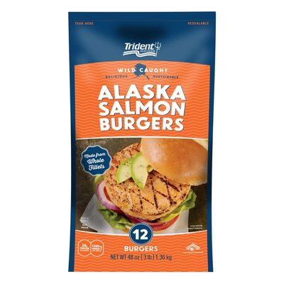 Trident Seafoods Alaskan Salmon Burgers