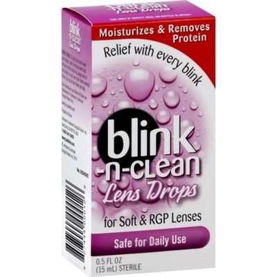 Blink-N-Clean Lens Drops, for Soft & RGP Lenses