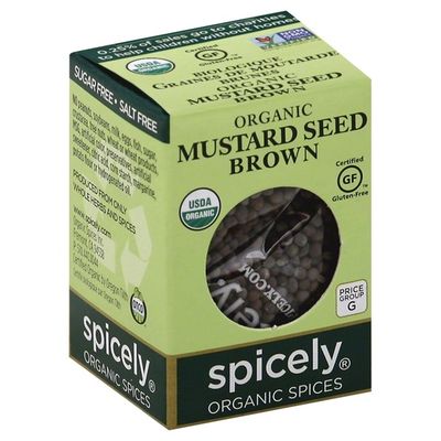 Spicely Organics Mustard Seed, Brown, Organic
