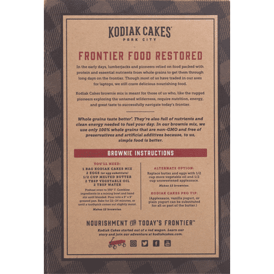 Kodiak Chocolate Fudge Brownie Mix
