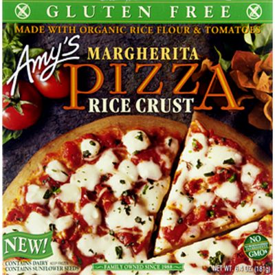Amy's Kitchen Cheese Frozen Pizza, Rice Flour Crust