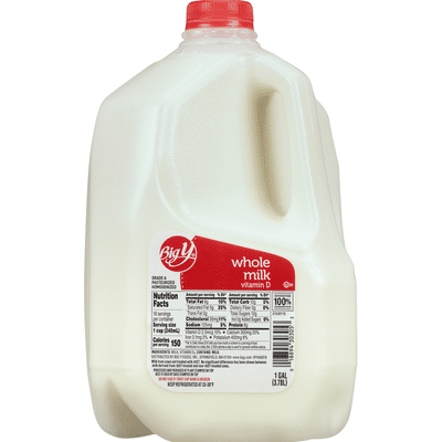 Big Y Milk, Whole (1 gal) Delivery or Pickup Near Me - Instacart