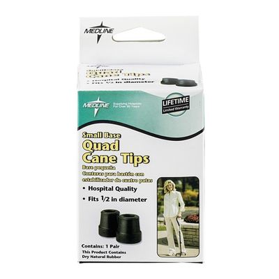 Medline Quad Cane Tips, Small Base