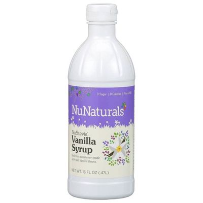 NuNaturals NuStevia Vanilla Syrup Real Vanilla Extract