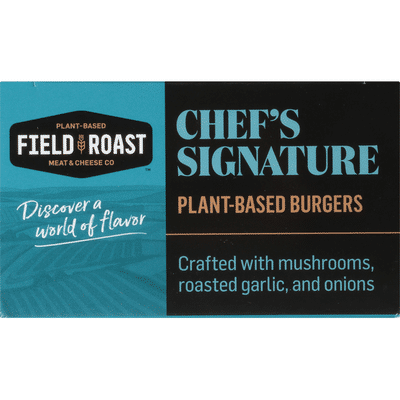 Field Roast Burgers, Plant-Based, Chef's Signature