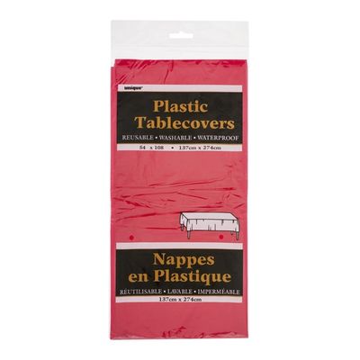 Unique Plastic Tablecovers Red