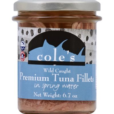 Cole's Tuna Fillets, in Spring Water, Premium, Wild Caught