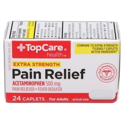 TopCare Pain Relief, Extra Strength, 500 mg, Caplets