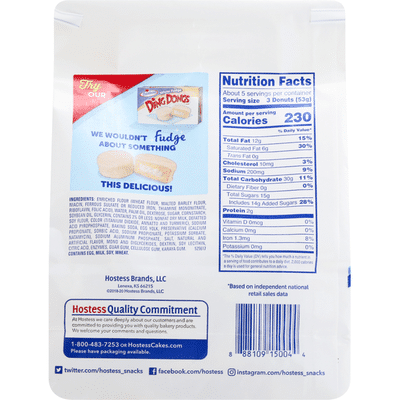Hostess Powdered Sugar Donettes