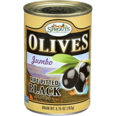 Sprouts Jumbo Ripe Pitted Black Olives