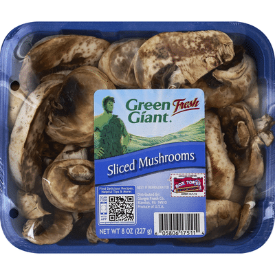 Green Giant Mushrooms, Sliced