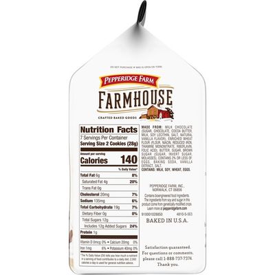 Pepperidge Farm Farmhouse Thin Crispy Milk Chocolate Chip Cookies 6 9 Oz Instacart