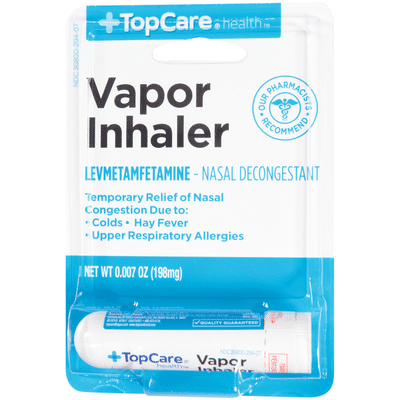 TopCare Nasal Decongestant - Levmetamfetamine Vapor Inhaler (each ...