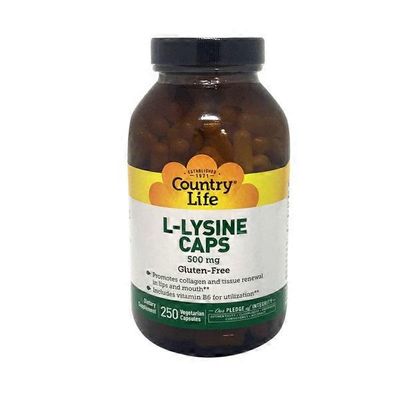 Country Life L-lysine 500 Mg, Dietary Supplement