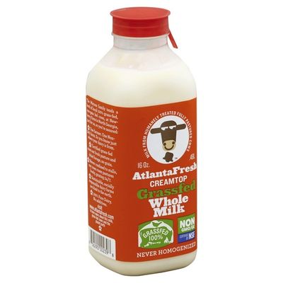 Atlanta Fresh Milk, Grassfed, Creamtop, Whole