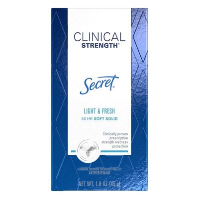 Secret Clinical Strength Advanced Solid Women's Antiperspirant & Deodorant Light & Fresh Scent