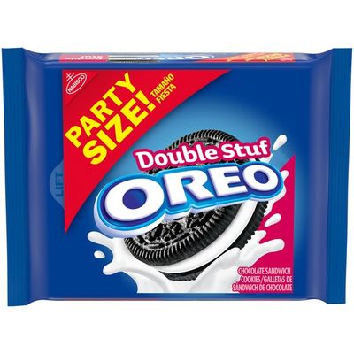 Oreo Double Stuf Chocolate Sandwich Cookies 1 Resealable Party Size Pack 26 7 Oz Instacart