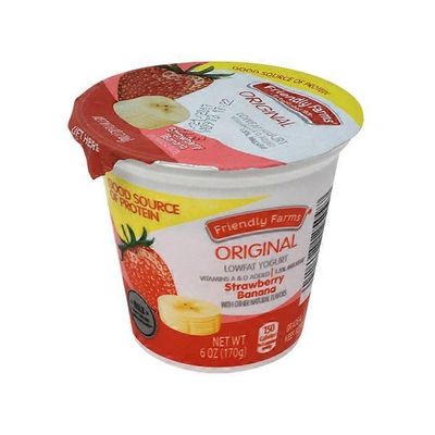 Friendly Farms Strawberry Banana Low fat Yogurt