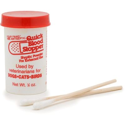 Four Paws Quick Blood Stopper Styptic Powder for External Use for Dogs, Cats & Birds