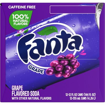 Fanta Grape Soda Fruit Flavored Soft Drink
