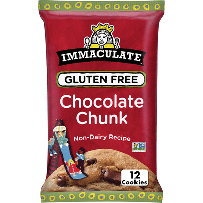 Immaculate Baking Chocolate Chunk Cookie Dough, Gluten Free, 12 Count