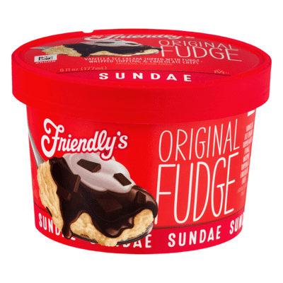 Friendly's Ice Cream Cup Sundae Original Fudge