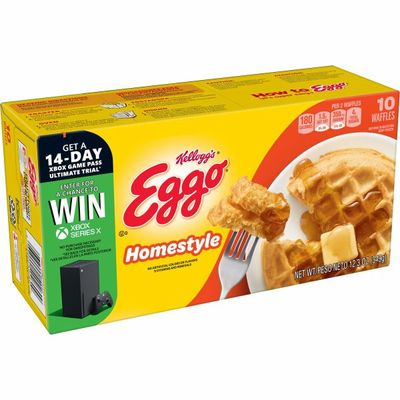Eggo Frozen Waffles, Frozen Breakfast, Toaster Waffles, Homestyle