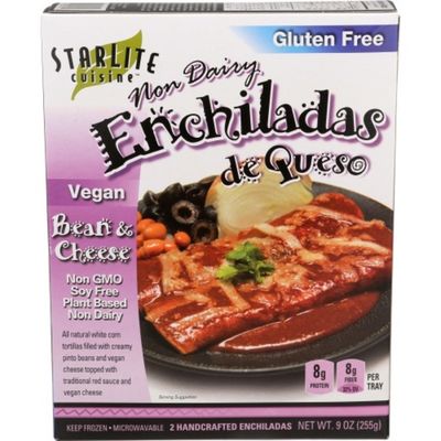 Starlite Vegan Bean & Cheese Enchiladas