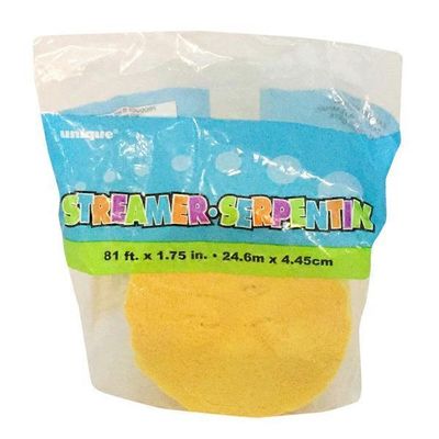 Unique Hot Yellow Streamer