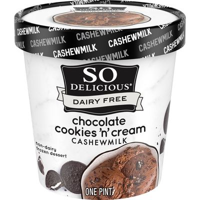 So Delicious Chocolate Cookies N Cream Cashewmilk Dairy Free Frozen Dessert