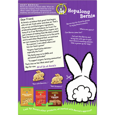 Annie's Organic Whole Grain Chocolate Chip Bunny Graham Snacks