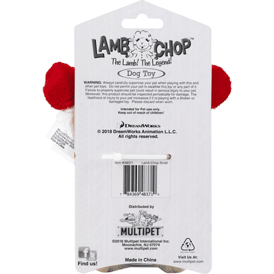 Multipet Dog Toy, Lamb Chop-Small