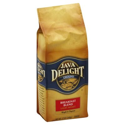 Java Delight Coffee, Ground, Light Roast, Breakfast Blend