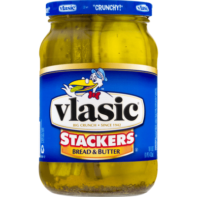 Vlasic Stackers Bread Butter Pickles 16 Fl Oz Instacart