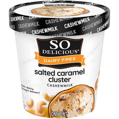 So Delicious Dairy Free Salted Caramel Cluster Cashew Milk Frozen Dessert