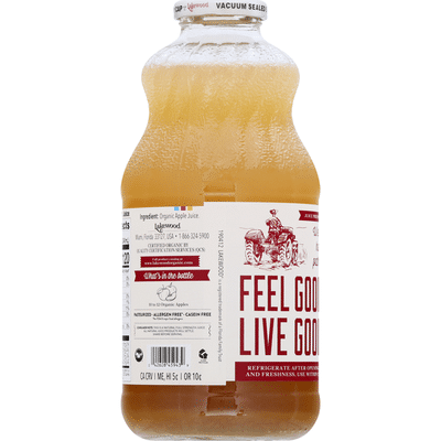 Lakewood Juice, Organic, Pure Apple, Fresh Pressed
