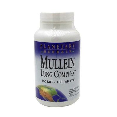 Planetary Herbals Mullein Lung Complex 850 Mg Herbal Supplement Tablets