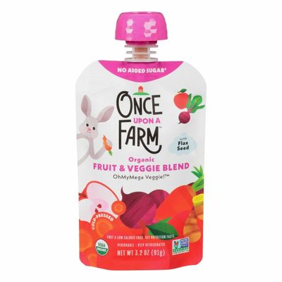 Once Upon a Farm Fruits & Veggie Blend, OhMyMegaVeggie, Cold-Pressed
