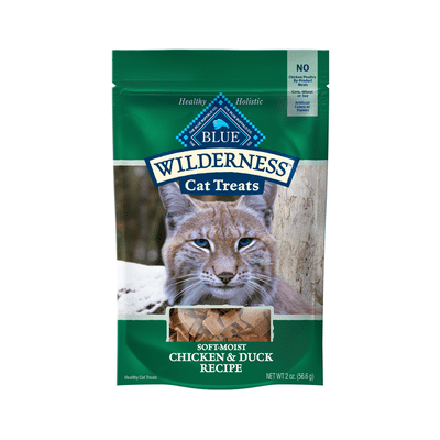 Blue Buffalo Wilderness Grain Free Soft-Moist Cat Treats, Chicken & Duck