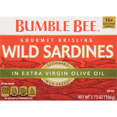 Bumble Bee Gourmet Brisling Wild Sardines in Extra Virgin Olive Oil
