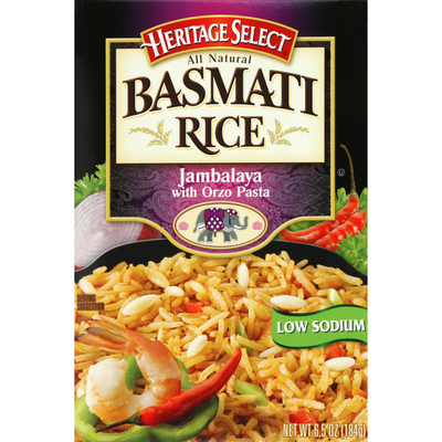 Heritage Select Basmati Rice, Jambalaya with Orzo Pasta