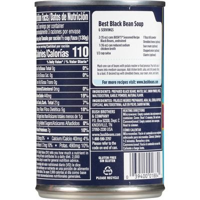Bush's Best Seasoned Recipe Black Beans